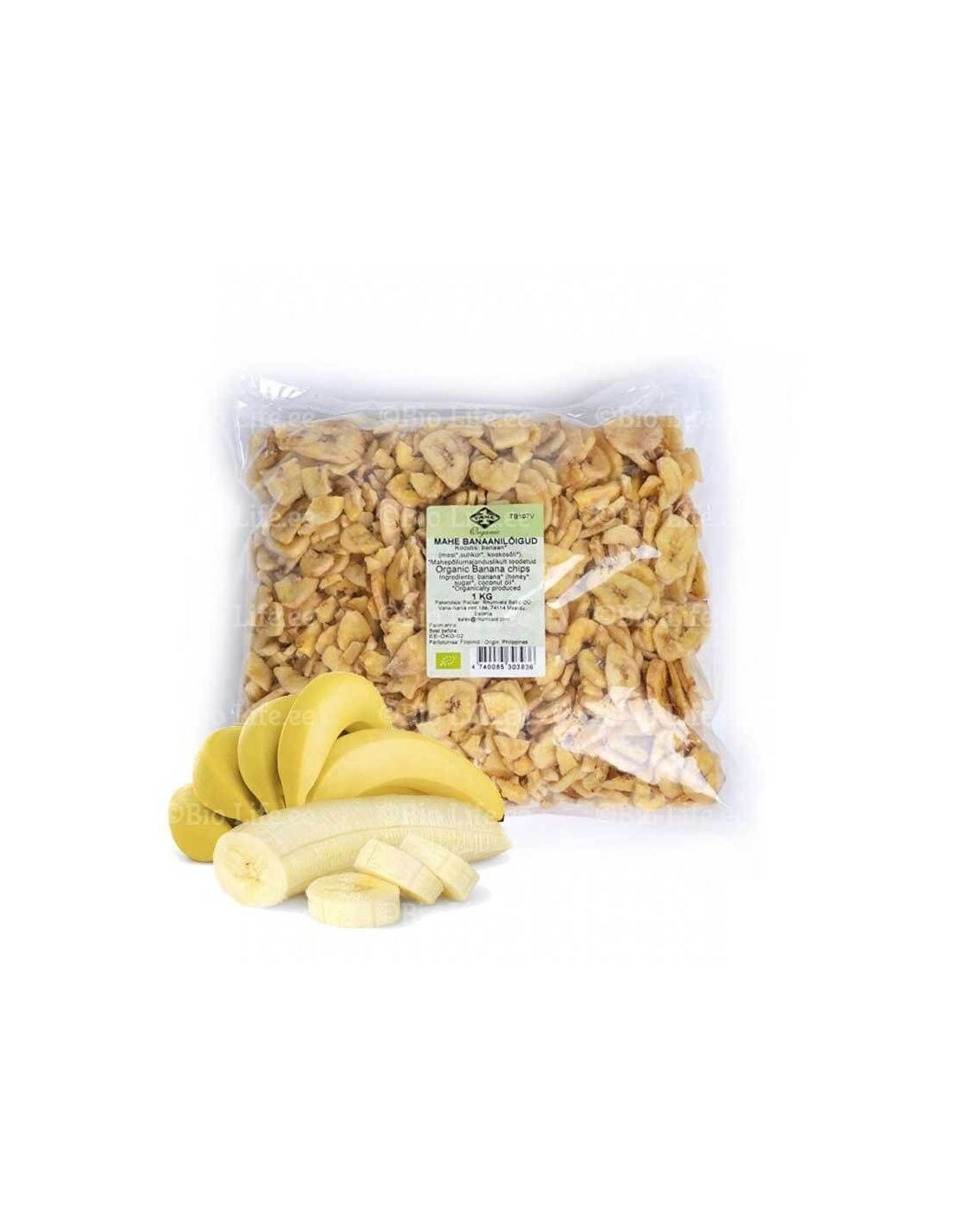 Mahe banaanilõigud 1kg Mahe banaanilõigud 1kg