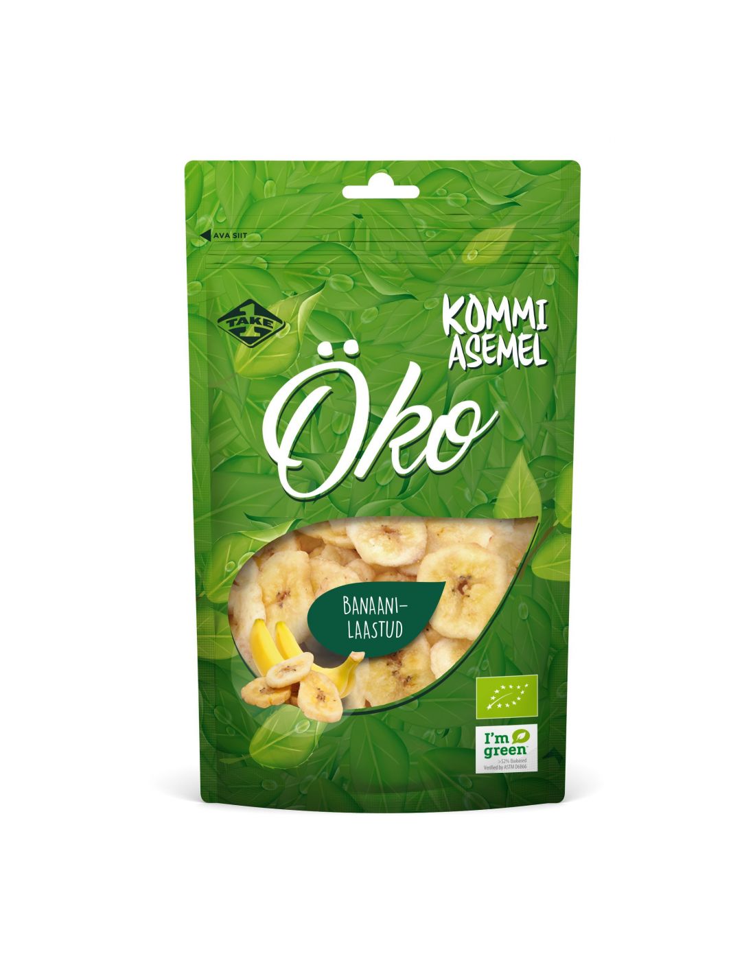 Mahe banaanilaastud 80g Mahe banaanilaastud 80g