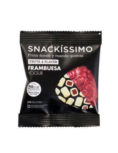Snackissimo Vaarikas Valges Šokolaadis ja Jogurtis 25g