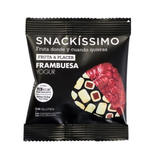 Snackissimo Vaarikas Valges Šokolaadis ja Jogurtis 25g