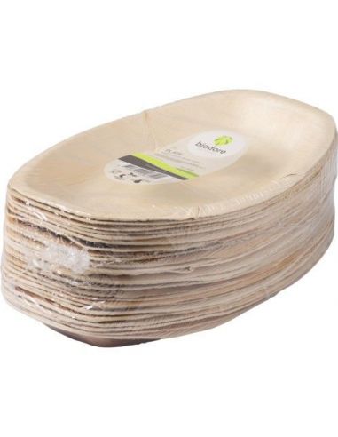 Palmilehest ovaalne taldrik 30 x 20 x 2,5 cm