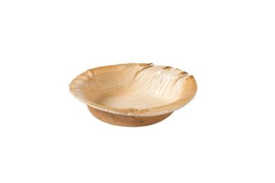 Palmilehest ümmargune taldrik 12 cm