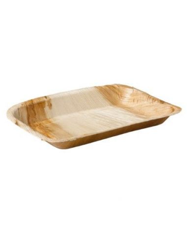 Palmilehest Ristkülikukujuline Taldrik 24 x 16 cm