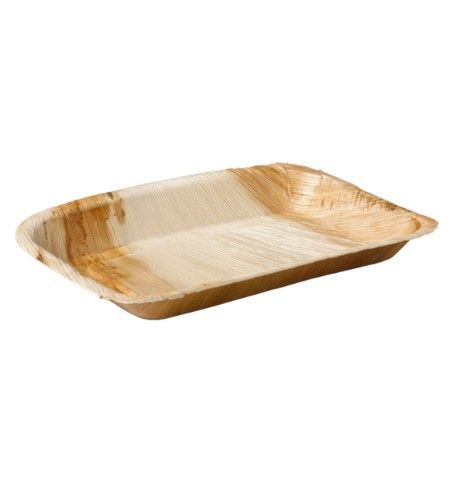 Palmilehest Ristkülikukujuline Taldrik 24 x 16 cm