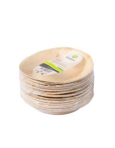 Palmilehest ümmargune taldrik 18 cm