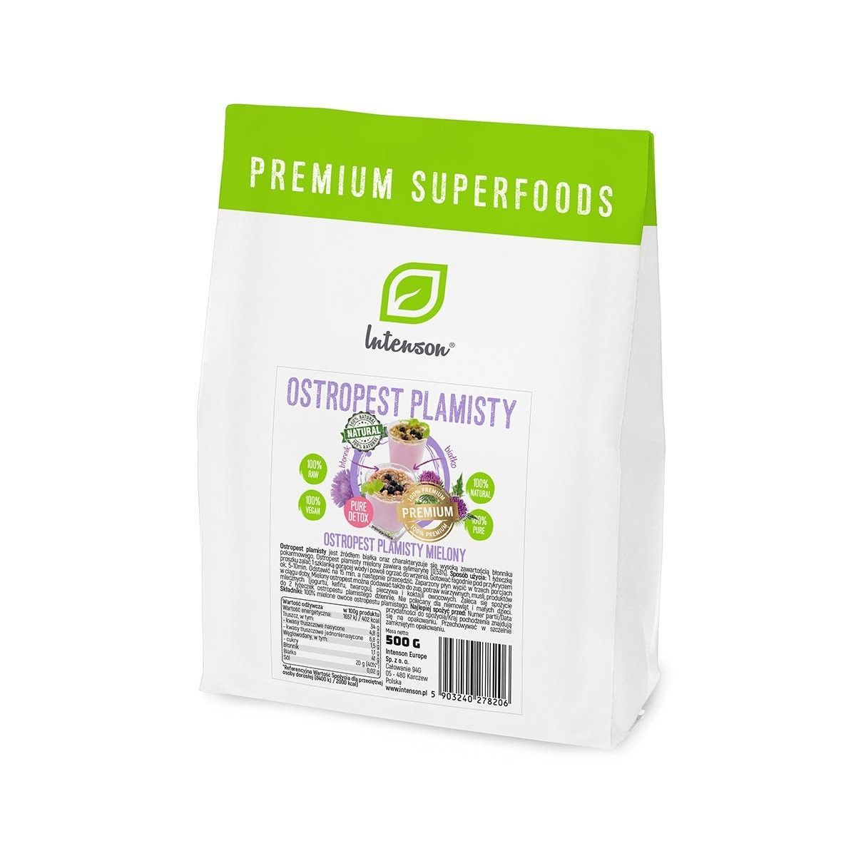 Jahvatatud piima ohakas 500g