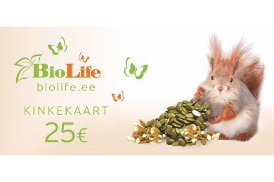 Kinkekaart 25.-
                         