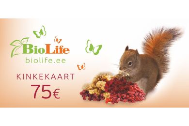 Kinkekaart 75.-
                         