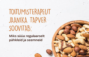 Toitumisterapeut Jaanika Tapver soovitab toituda tervislikult